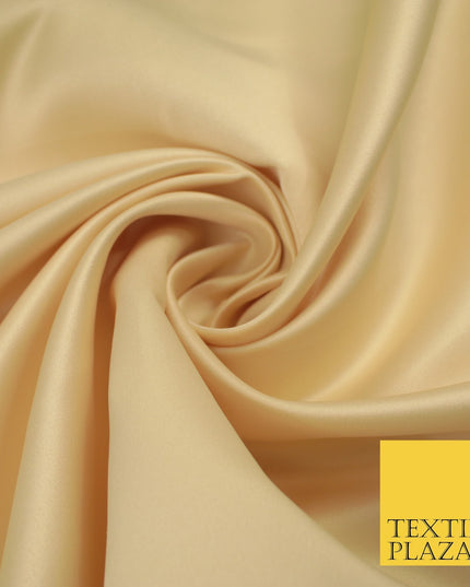 46 COLOURS Premium Plain Smooth Heavy Matt Duchess Bridal Satin Fabric Dress 60"