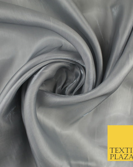 8 COLOURS Soft Glazed Shimmer Sheer Woven Polyester Satin Organza Feel Fabric