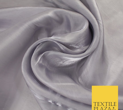 8 COLOURS Soft Glazed Shimmer Sheer Woven Polyester Satin Organza Feel Fabric
