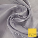 8 COLOURS Soft Glazed Shimmer Sheer Woven Polyester Satin Organza Feel Fabric