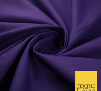 30 COLOURS - Plain Smooth Cotton Square Soft Fabric Dress Material Decor 56"