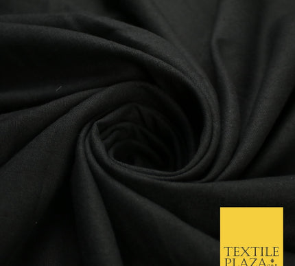 OVER 20 COLOURS - Plain Soft LINEN LOOK 100% Polyester Fabric Dress Craft 54"