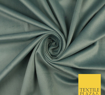 17 COLOURS - LUXURY Plush Plain Stretch Velvet Velour Fabric Material Craft 59"