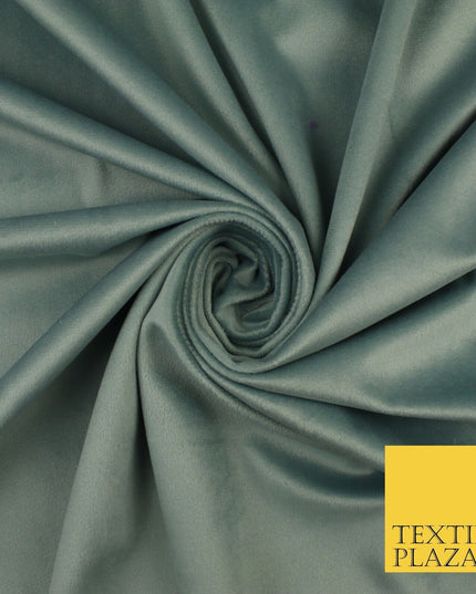 17 COLOURS - LUXURY Plush Plain Stretch Velvet Velour Fabric Material Craft 59"