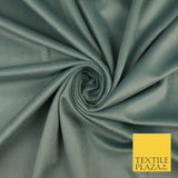 17 COLOURS - LUXURY Plush Plain Stretch Velvet Velour Fabric Material Craft 59"