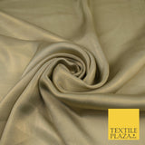 36 COLOURS - Fine Silky Metallic Foil Shimmer Satin Georgette Dress Fabric Drape