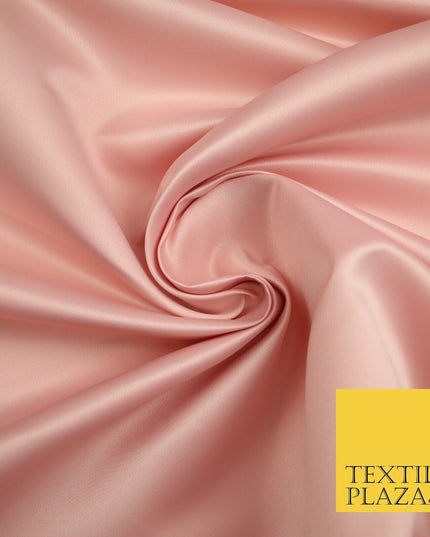 46 COLOURS Premium Plain Smooth Heavy Matt Duchess Bridal Satin Fabric Dress 60"