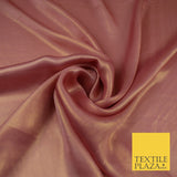 36 COLOURS - Fine Silky Metallic Foil Shimmer Satin Georgette Dress Fabric Drape