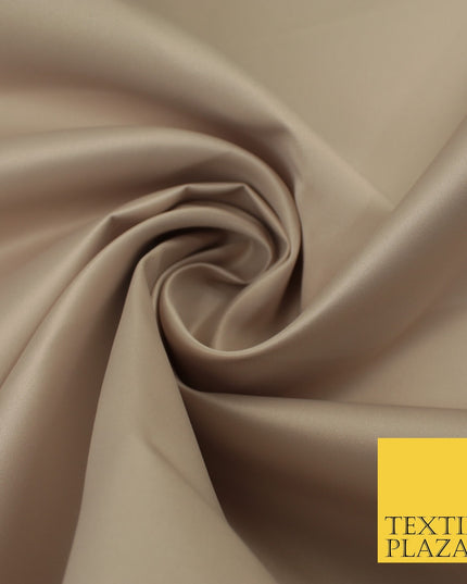 46 COLOURS Premium Plain Smooth Heavy Matt Duchess Bridal Satin Fabric Dress 60"