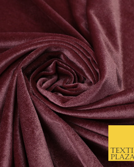 17 COLOURS LUXURY Plush Plain Stretch Velvet Velour Fabric Material Craft 58" D
