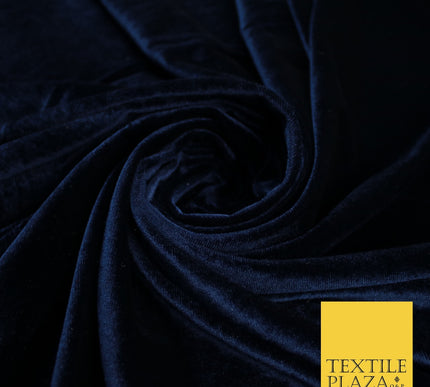 17 COLOURS LUXURY Plush Plain Stretch Velvet Velour Fabric Material Craft 58" D