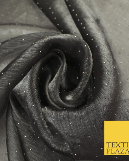 13 COLOURS Premium Dew Drop Crush Organza Bridal Wedding Dance Dress Fabric 57"