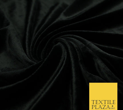 10 COLOURS - Soft Plain Velvet Velour Fabric Stretch Spandex Material - 65"