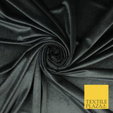 17 COLOURS LUXURY Plush Plain Stretch Velvet Velour Fabric Material Craft 58" D
