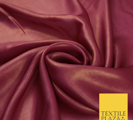 36 COLOURS - Fine Silky Metallic Foil Shimmer Satin Georgette Dress Fabric Drape