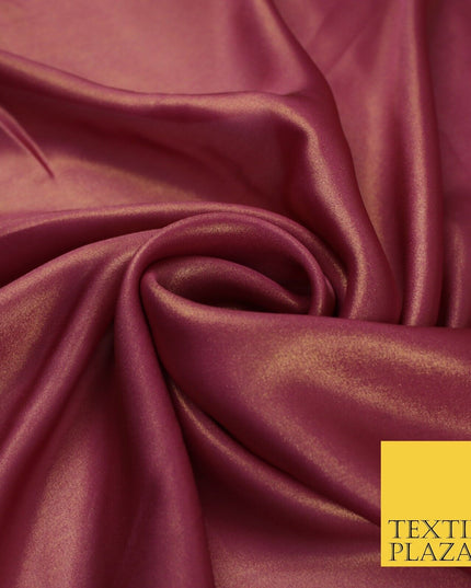 36 COLOURS - Fine Silky Metallic Foil Shimmer Satin Georgette Dress Fabric Drape