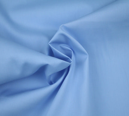 PREMIUM POPLIN 100% PURE COTTON SOLID PLAIN DYED FABRIC DRESS CRAFT MATERIAL 59"