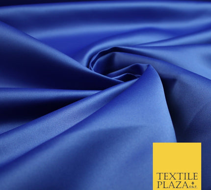 46 COLOURS Premium Plain Smooth Heavy Matt Duchess Bridal Satin Fabric Dress 60"