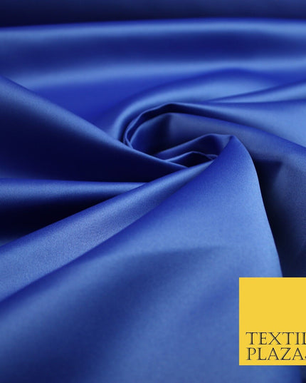 46 COLOURS Premium Plain Smooth Heavy Matt Duchess Bridal Satin Fabric Dress 60"