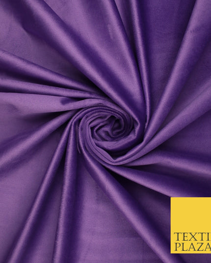 17 COLOURS - LUXURY Plush Plain Stretch Velvet Velour Fabric Material Craft 59"