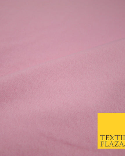 5 COLOURS - Plain Sweatshirt Stretch Fabric Knit Dress Top Material Brushed Back