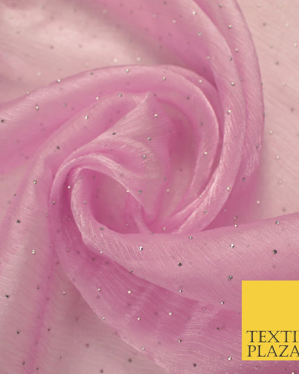 13 COLOURS Premium Dew Drop Crush Organza Bridal Wedding Dance Dress Fabric 57"