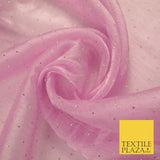 13 COLOURS Premium Dew Drop Crush Organza Bridal Wedding Dance Dress Fabric 57"