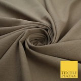 OVER 20 COLOURS - Plain Soft LINEN LOOK 100% Polyester Fabric Dress Craft 54"