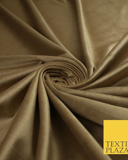 17 COLOURS - LUXURY Plush Plain Stretch Velvet Velour Fabric Material Craft 59"