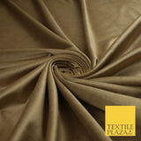 17 COLOURS - LUXURY Plush Plain Stretch Velvet Velour Fabric Material Craft 59"