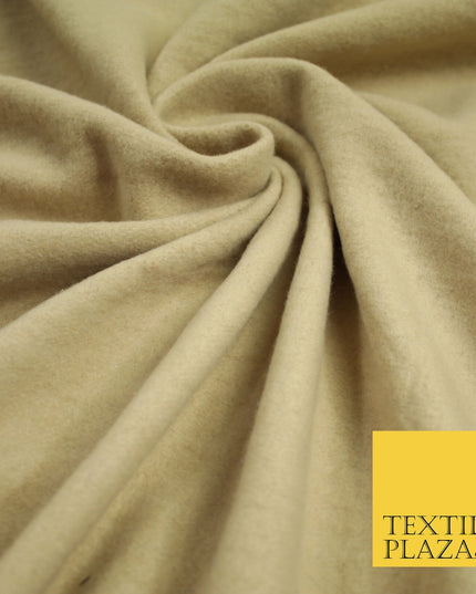 5 COLOURS - Plain Sweatshirt Stretch Fabric Knit Dress Top Material Brushed Back