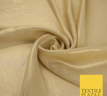 36 COLOURS - Fine Silky Metallic Foil Shimmer Satin Georgette Dress Fabric Drape
