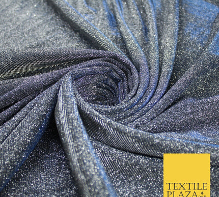 OVER 20 COLOURS - Sparkly Two Tone Glitter Stretch Shimmer Moonlight Fabric 56"