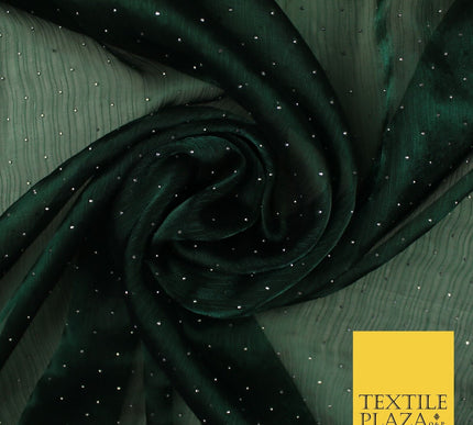 13 COLOURS Premium Dew Drop Crush Organza Bridal Wedding Dance Dress Fabric 57"