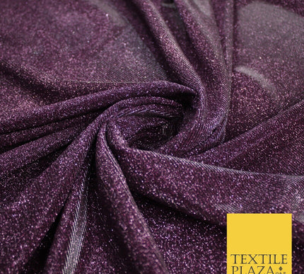 OVER 20 COLOURS - Sparkly Two Tone Glitter Stretch Shimmer Moonlight Fabric 56"