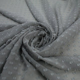 Over 20 COLOURS - Swiss Knot Dot Dobby Sheer Georgette Chiffon Dress Fabric 59"