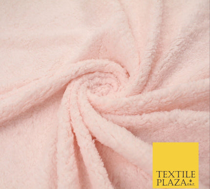 3 COLOURS - Premium Soft Faux SHERPA Fleece Fabric Material - 320GSM - 60"