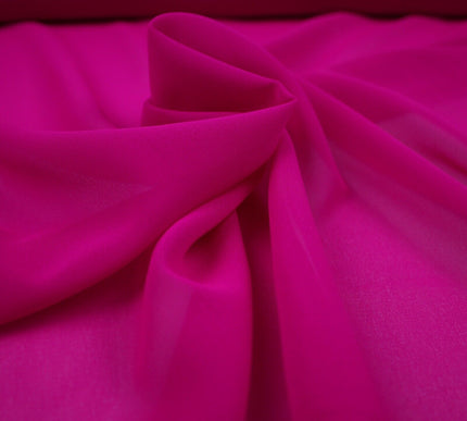 OVER 25 COLOURS Premium Plain Dyed Chiffon Fine Soft Georgette Dress Sari Fabric