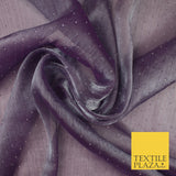 13 COLOURS Premium Dew Drop Crush Organza Bridal Wedding Dance Dress Fabric 57"