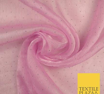 13 COLOURS Premium Dew Drop Crush Organza Bridal Wedding Dance Dress Fabric 57"