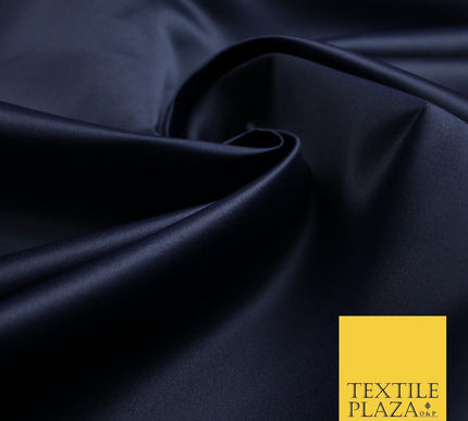 46 COLOURS Premium Plain Smooth Heavy Matt Duchess Bridal Satin Fabric Dress 60"