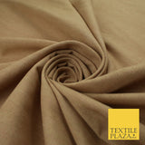 OVER 20 COLOURS - Plain Soft LINEN LOOK 100% Polyester Fabric Dress Craft 54"
