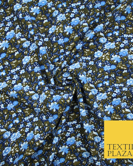 Mix Floral Animal Abstract Printed Fine Crepe Polyester Summer Dress Fabric 58"