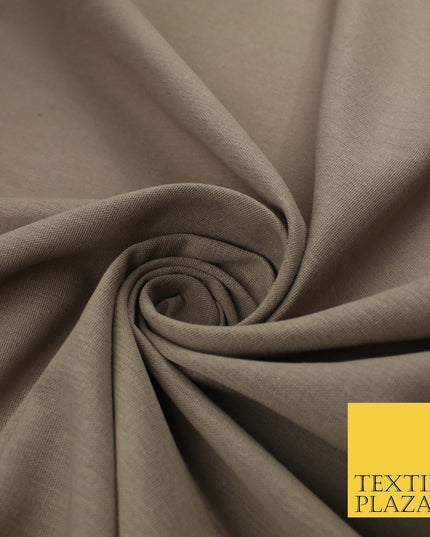 OVER 20 COLOURS - Plain Soft LINEN LOOK 100% Polyester Fabric Dress Craft 54"