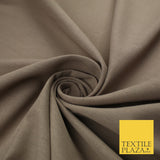 OVER 20 COLOURS - Plain Soft LINEN LOOK 100% Polyester Fabric Dress Craft 54"