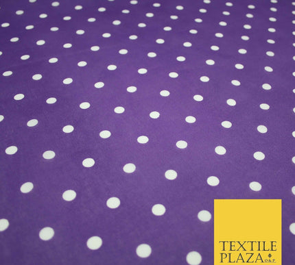 1CM Spotted Polka Dot Printed Poly Cotton Fabric Polycotton Craft Mask 6 COLOURS