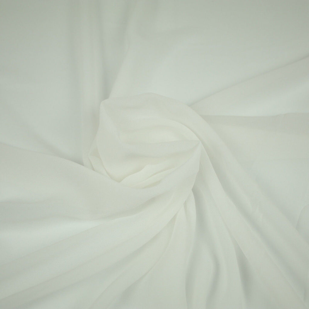 OVER 25 COLOURS Premium Plain Dyed Chiffon Fine Soft Georgette Dress Sari Fabric