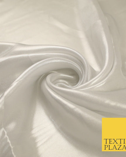 36 COLOURS - Fine Silky Metallic Foil Shimmer Satin Georgette Dress Fabric Drape