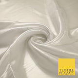 36 COLOURS - Fine Silky Metallic Foil Shimmer Satin Georgette Dress Fabric Drape