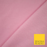 5 COLOURS - Plain Sweatshirt Stretch Fabric Knit Dress Top Material Brushed Back